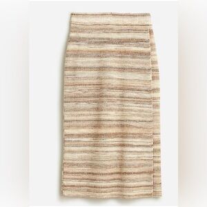 J. Crew Space-dyed wrap sweater-skirt